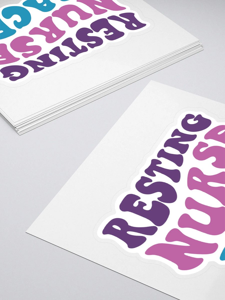 Resting Nurse Face Sticker product image (11)