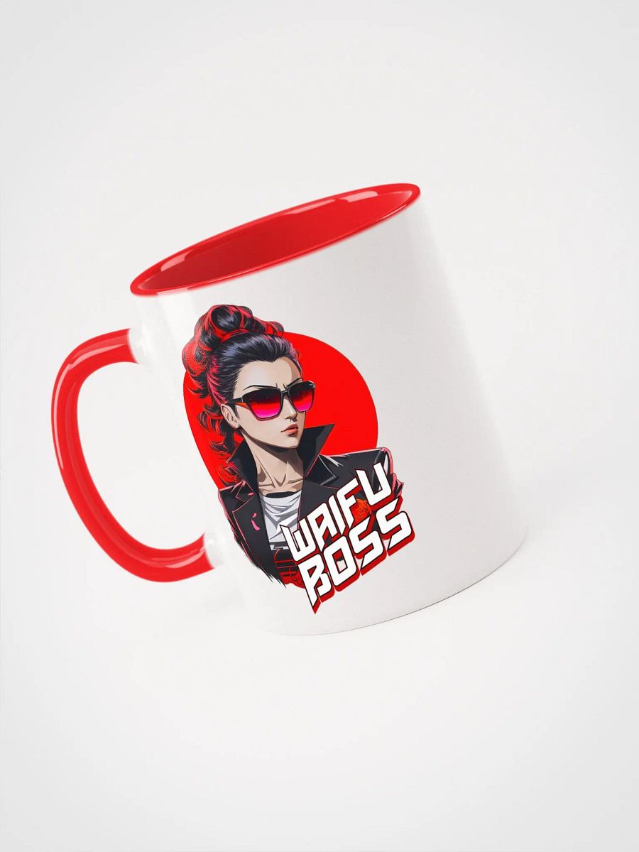 Waifu Boss - Ceramic Mug with Color Inside - v2 product image (3)