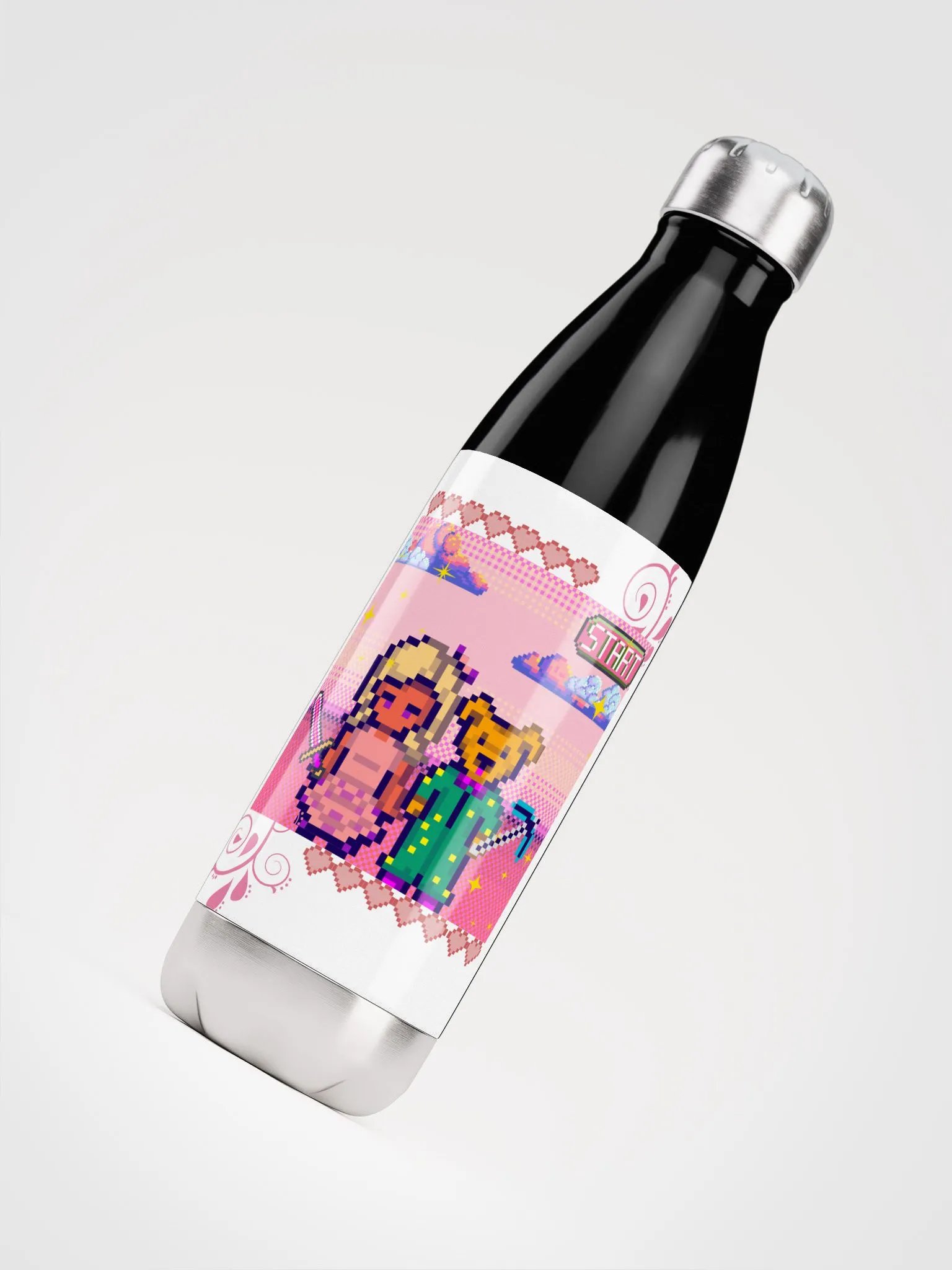 Mykah and Thor Pixel Water Bottle product image (4)