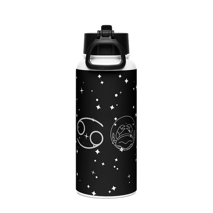 Astrology Cancer Zodiac Steel Water Bottle product image (2)
