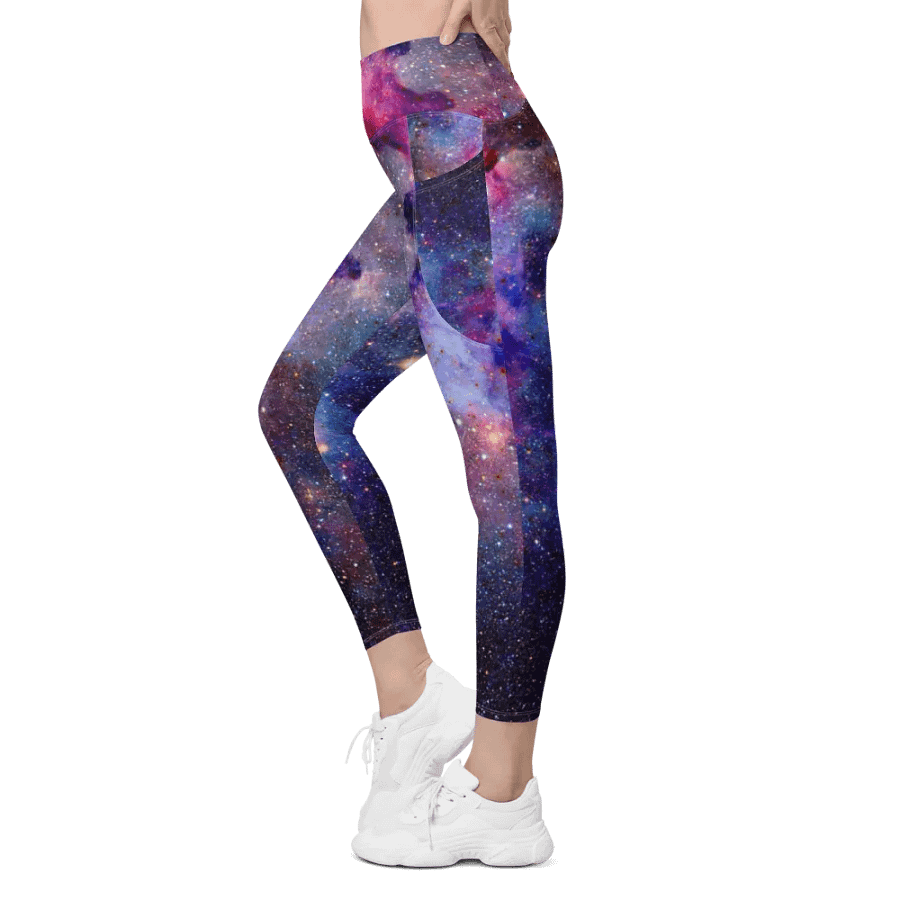 Leggings mit Allover-Print und Taschen, Galaxy1 product image (7)