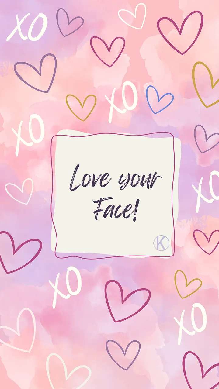 Love Your Face – Valentine’s Day Phone Wallpaper product image (1)