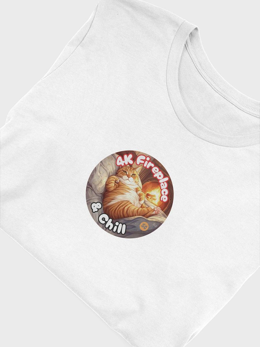 Cozy Cat - 4K Fireplace & Chill | Tee product image (4)