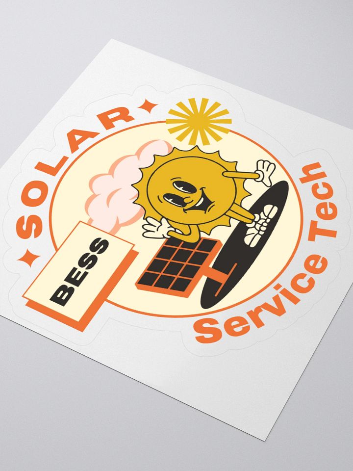 Retro Solar Services Sticker product image (1)