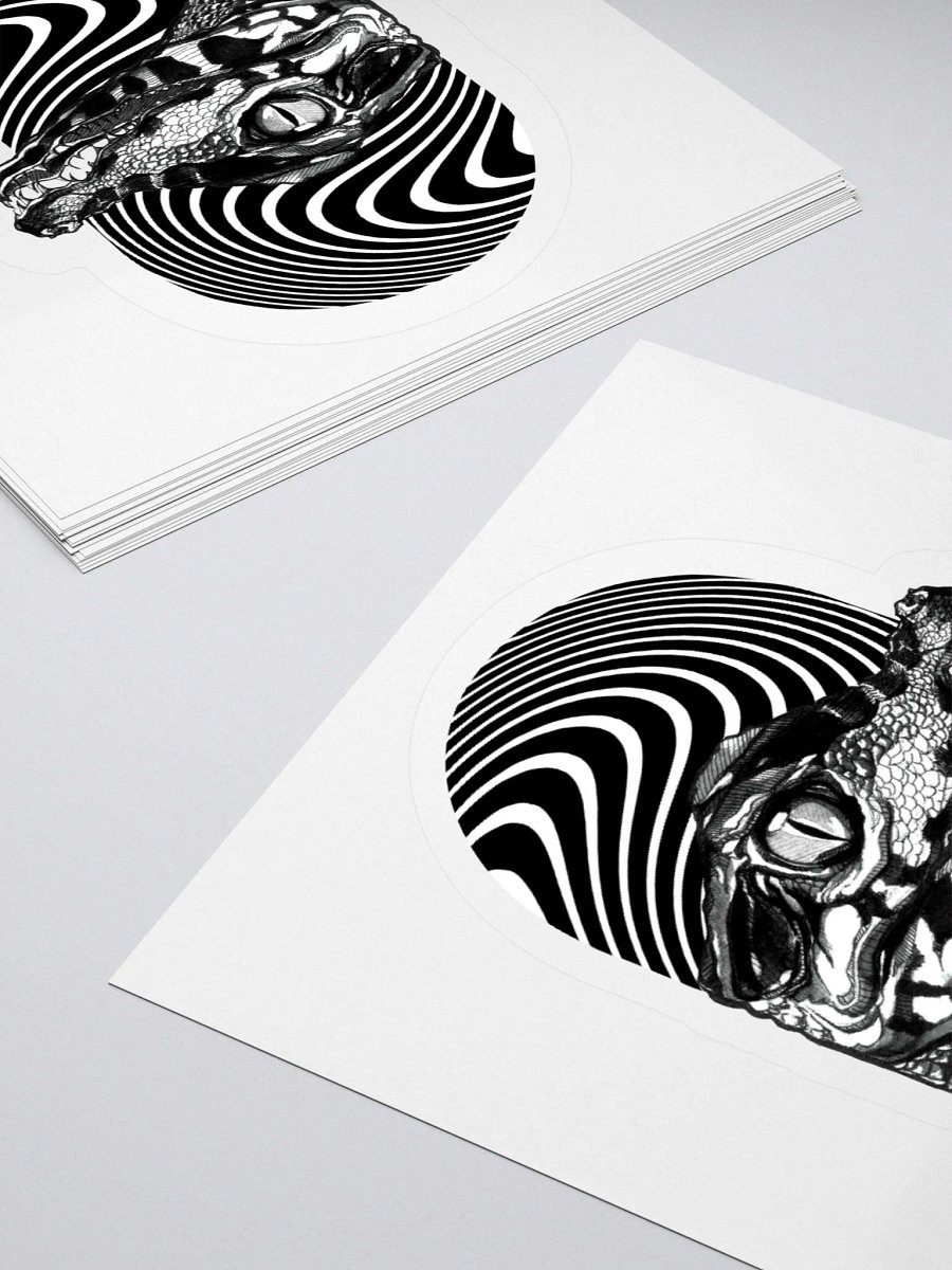(Sticker) SUMINAGASHI BLACK CROCODILE product image (4)