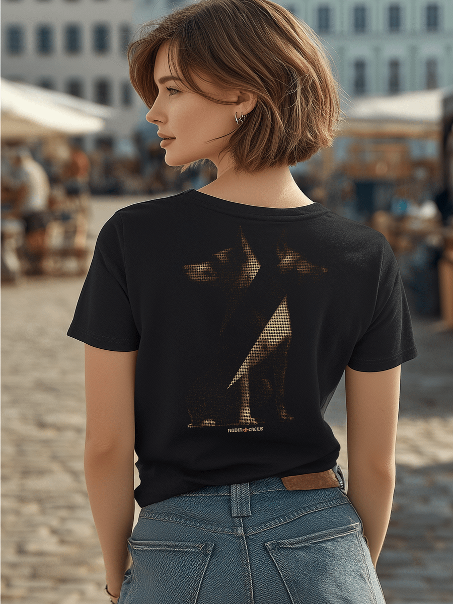 Doberman Dog T Shirt Black Graphic Tee product image (3)