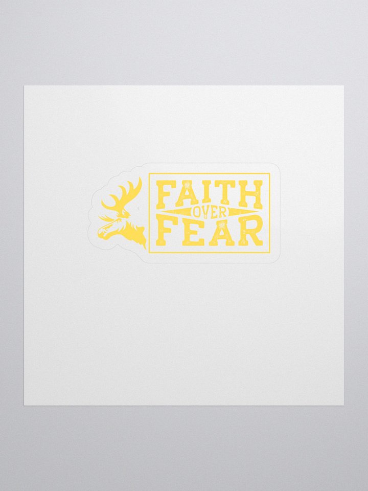 Fatih Over Fear - Yellow - Sticker product image (1)