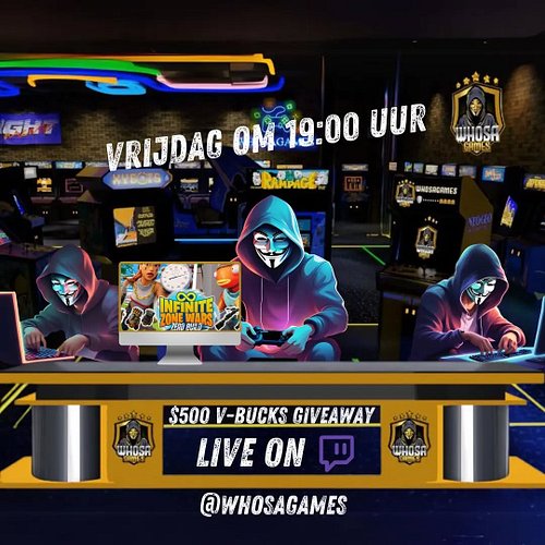 Samen met @neighbor_fn houden we morgen een event vanaf 19:00 uur! Je kan kans maken op vbucks als je een echte fortnite spel...