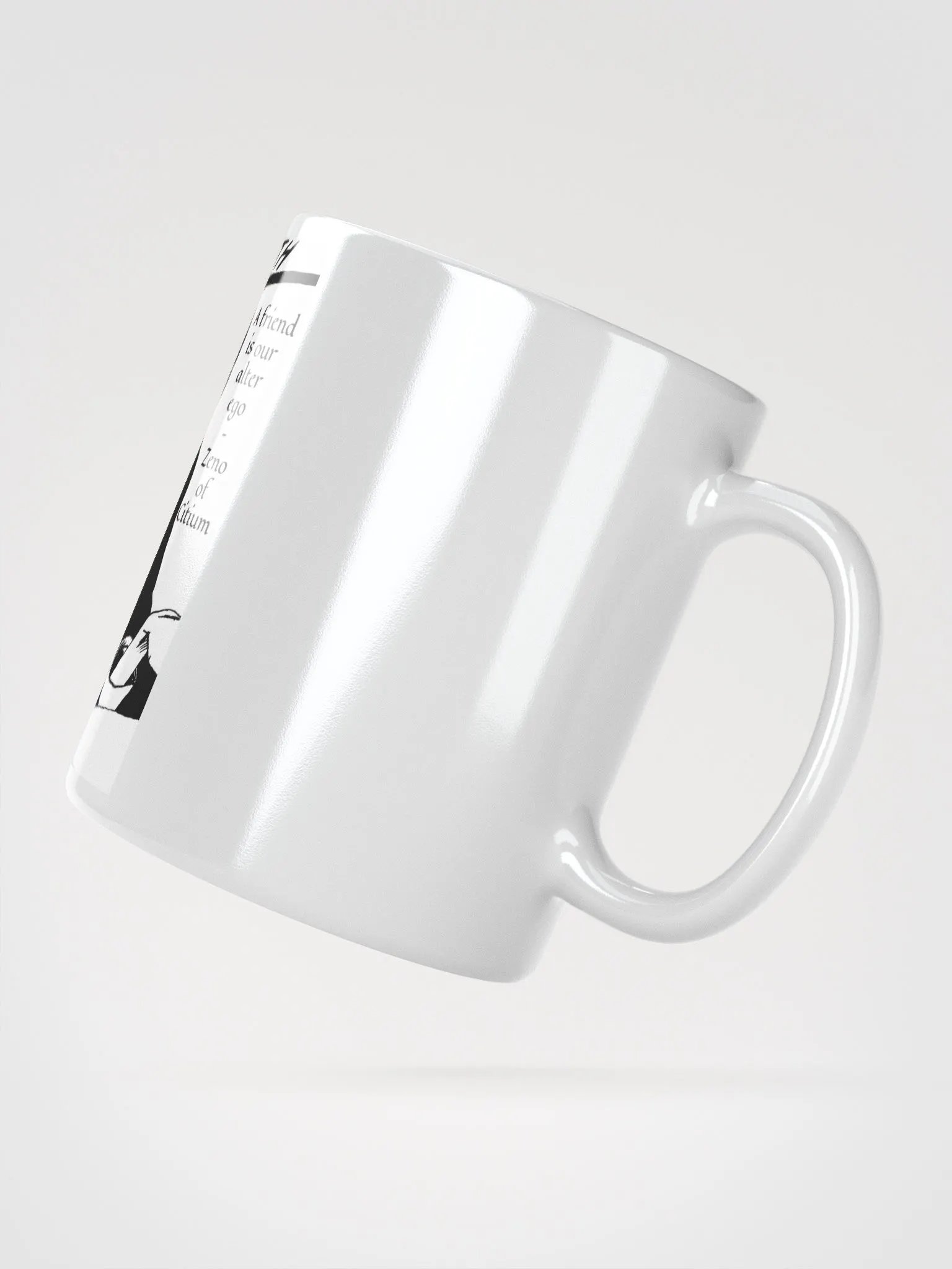 Stoic Youth Zeno of Citium quote White Glossy Mug product image (3)