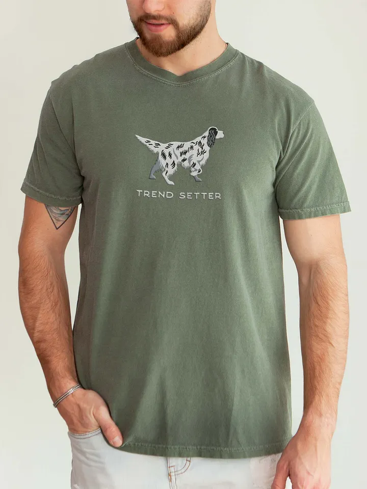 Trend Setter T-Shirt(Embroidered) of an English Setter product image (2)
