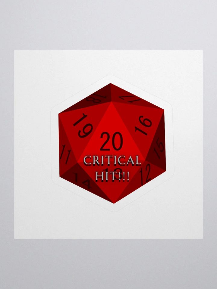Critical Hit!!! D20 Stickers product image (1)