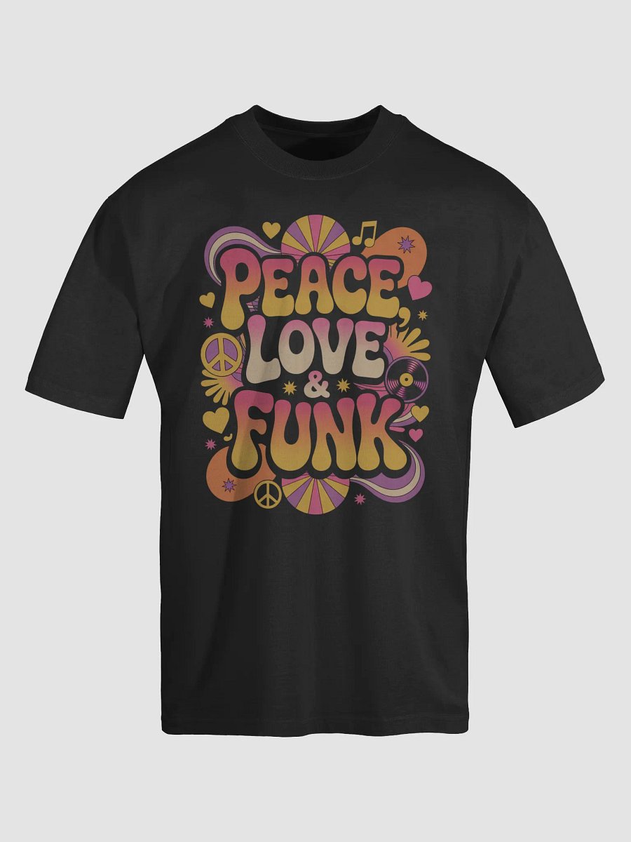 Peace Love & Funk Groovy Retro T-Shirt product image (5)