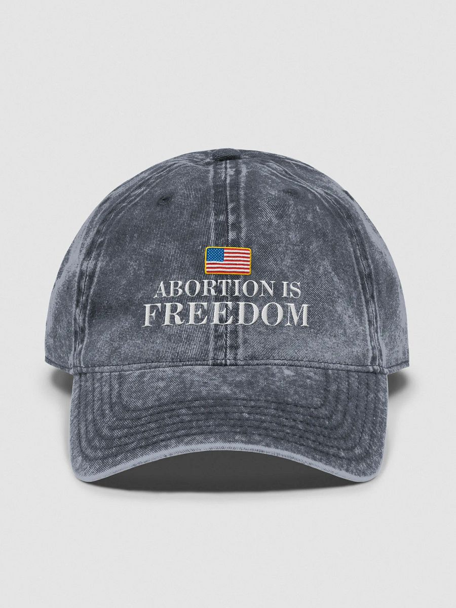 "Abortion is Freedom" Vintage Wash Dad Hat product image (1)