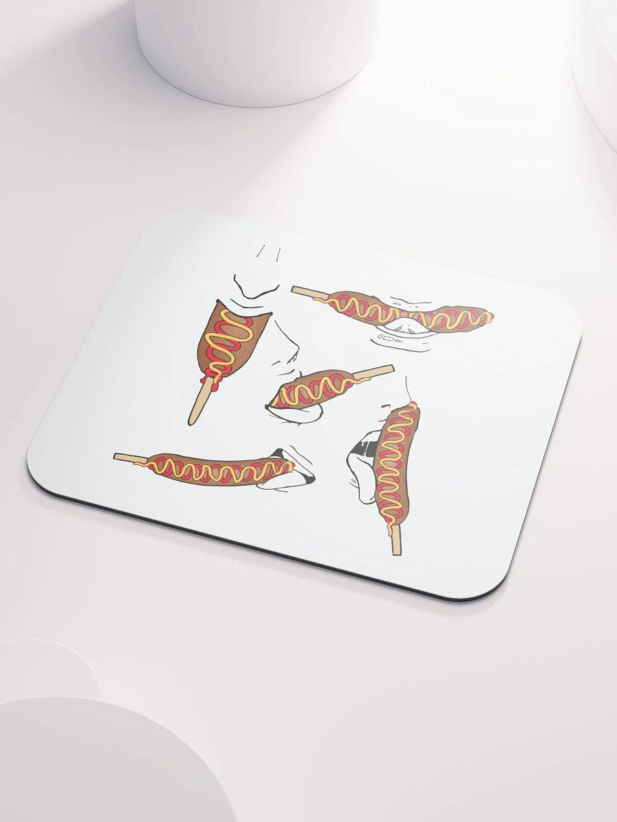Eating Corn Dog Mouse Pad product image (3)