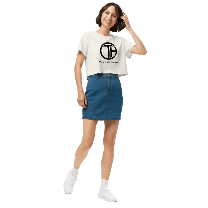 Hasselborg Logo Cropped Tee - Off White product image (2)