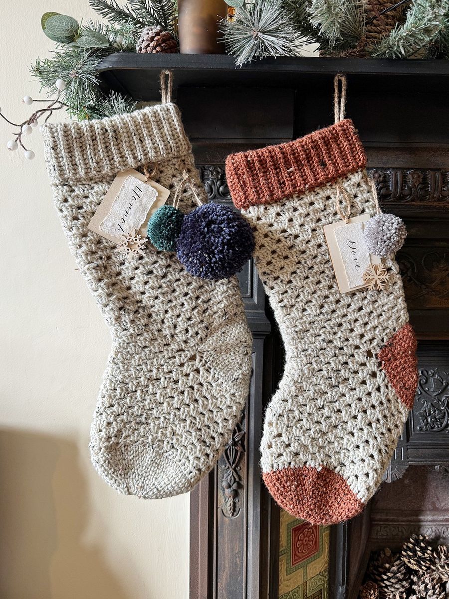 Easy Crochet Stocking Pattern / Granny Stitch Stocking / Traditional Crochet Stocking / Pdf Pattern product image (7)
