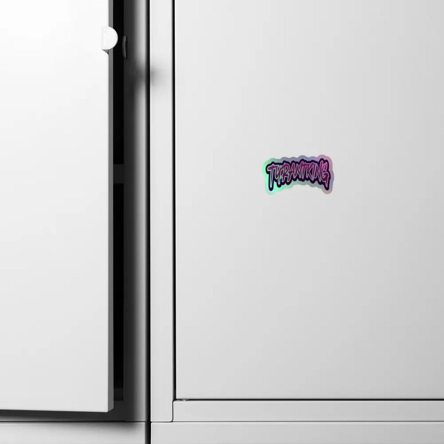 TK text holo sticker! product image (6)