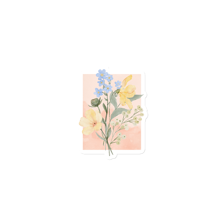 Pastel Floral Fridge Magnet #1 product image (2)