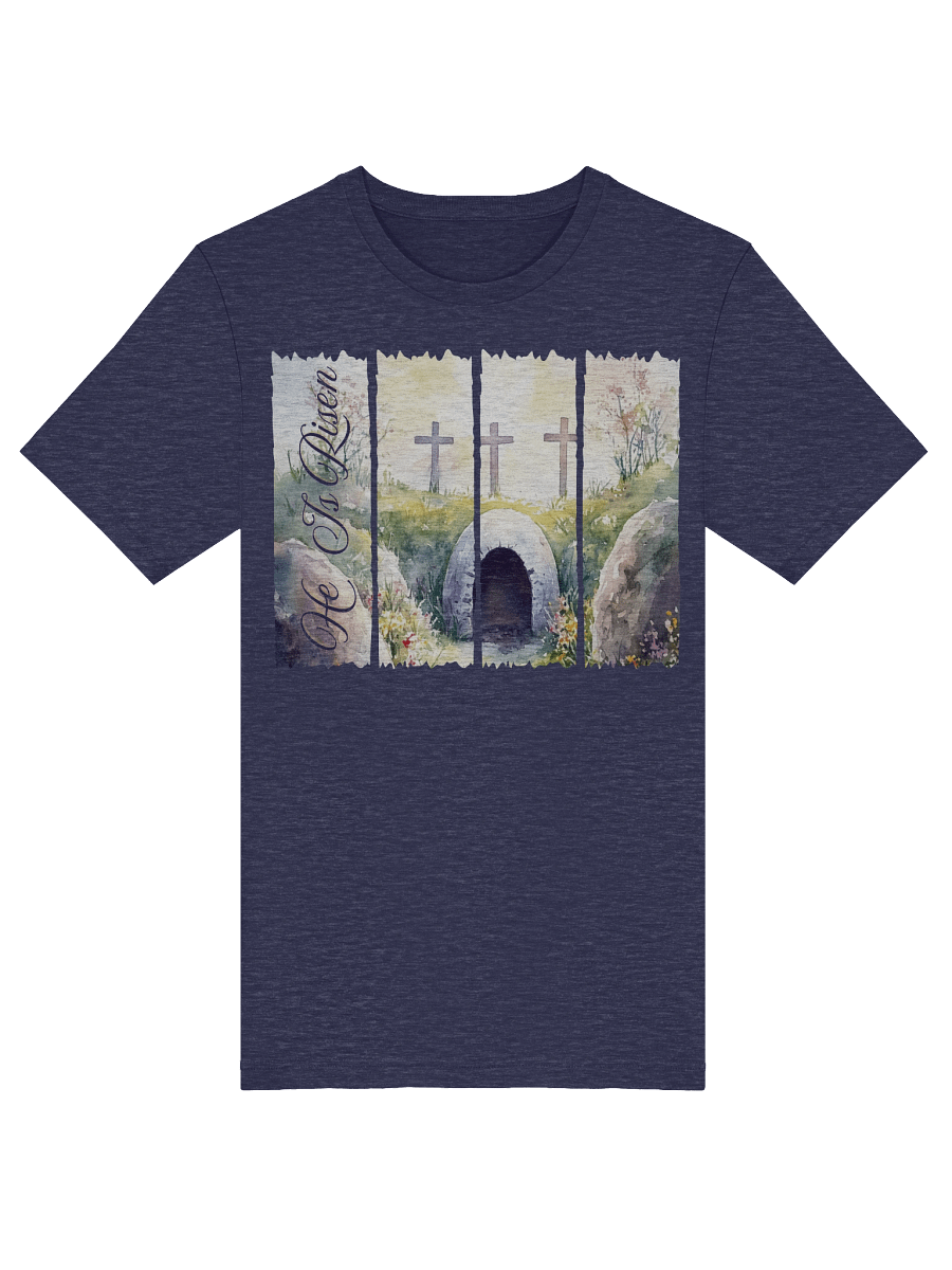 Jesus Is Risen Purple Brush Stroke Design Tshirt product image (3)