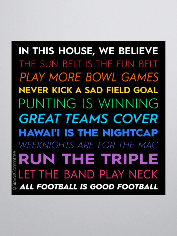 IN THIS HOUSE STICKER (3 Sizes) product image (1)