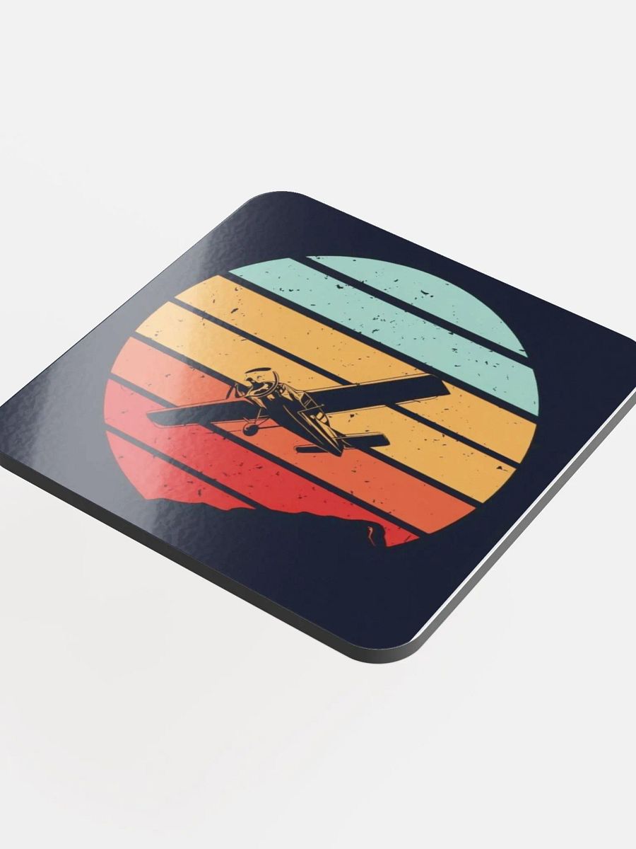 Sunrise Flight Glossed Cork Coaster product image (4)