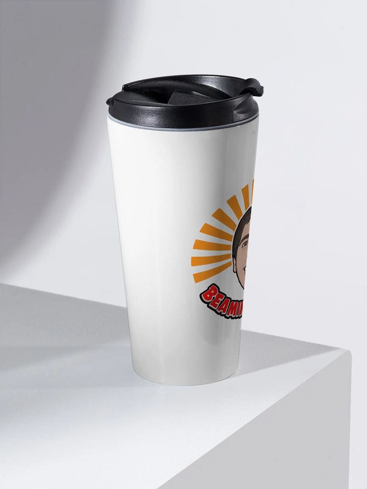 Beamin' Bright Benny Stainless Steel Travel Mug [Small Logo] product image (2)