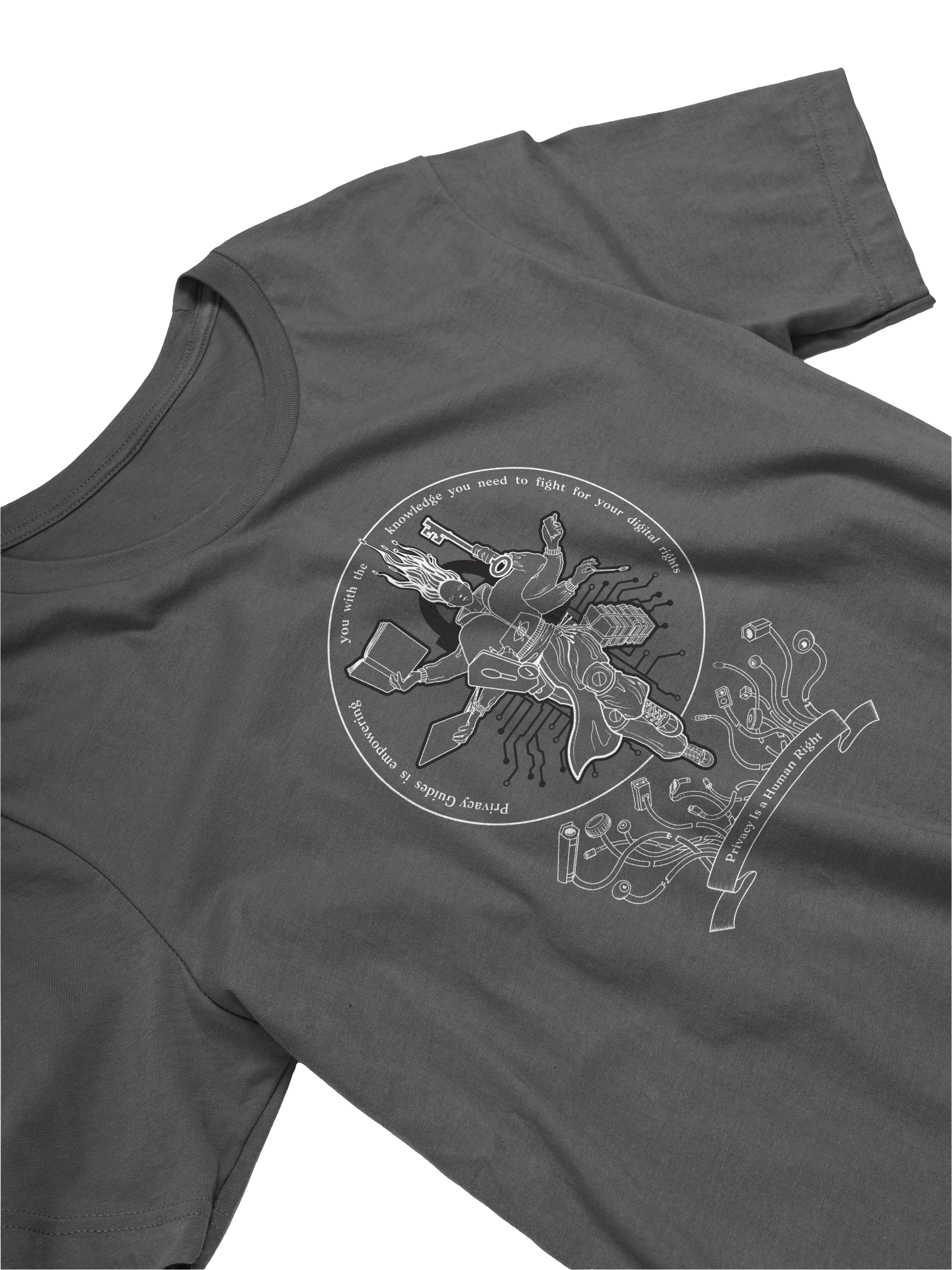 Defender of Privacy (in Dark Colors) - BellaCanvas Supersoft T-Shirt product image (2)