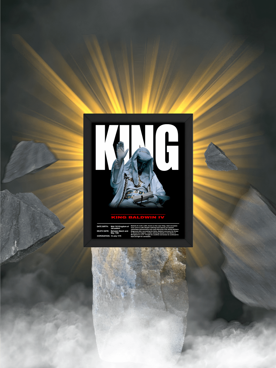 King Baldwin IV Leper King of Jerusalem Poster product image (1)