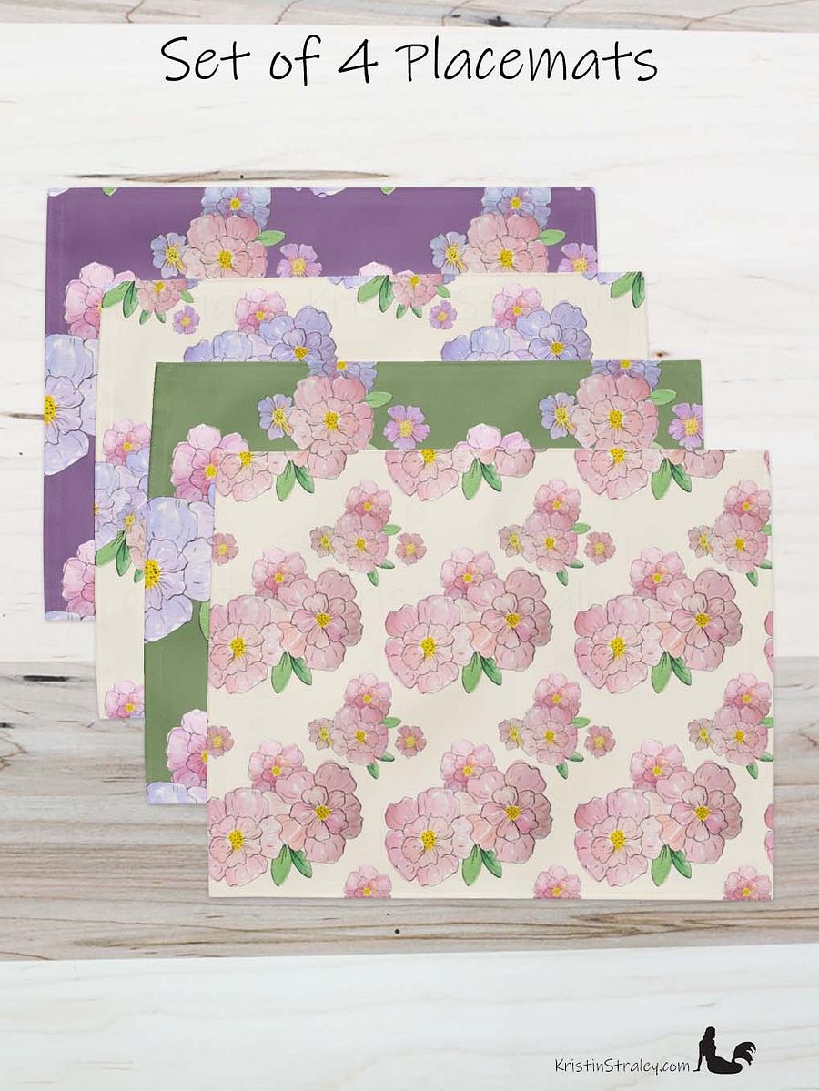 Gingham Blossoms Placemat Set of 4 product image (3)