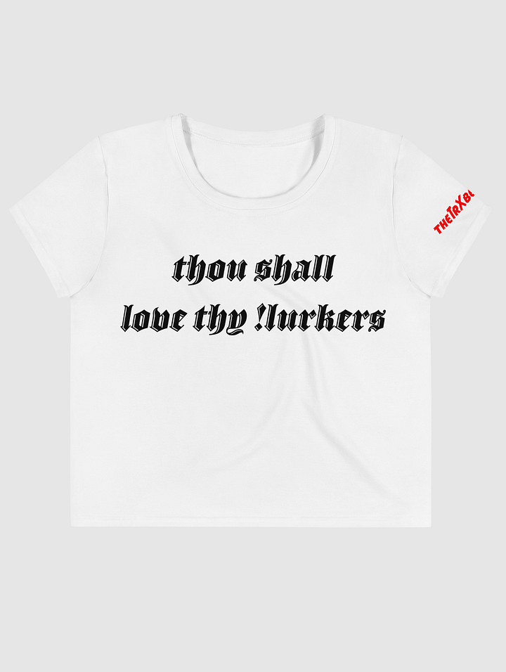 !lurkers crop top (white) (W) product image (1)