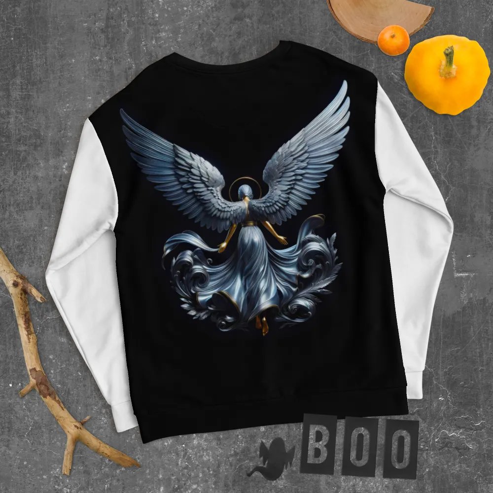 A Silver Angel and Cross - Unisex Sweatshirt #9 product image (8)