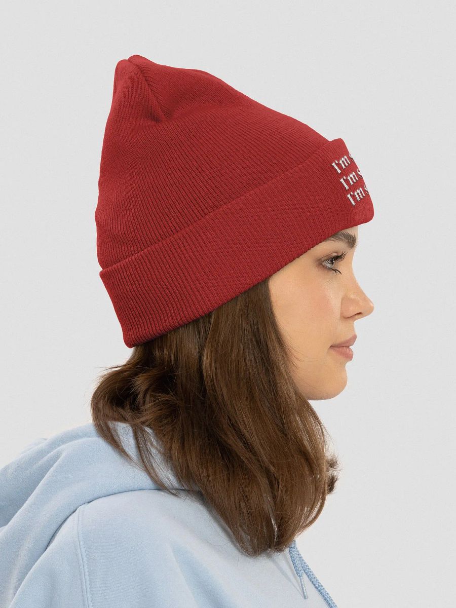 I'm Screaming (White Text) Beanie product image (30)