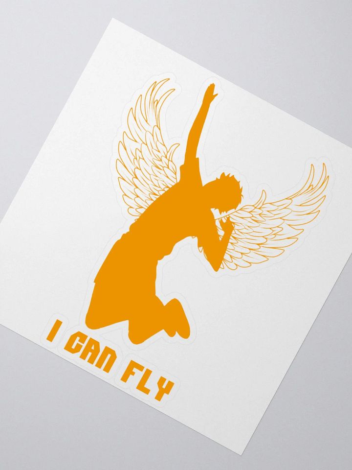Hinata 'I Can Fly' Orange Sticker product image (4)