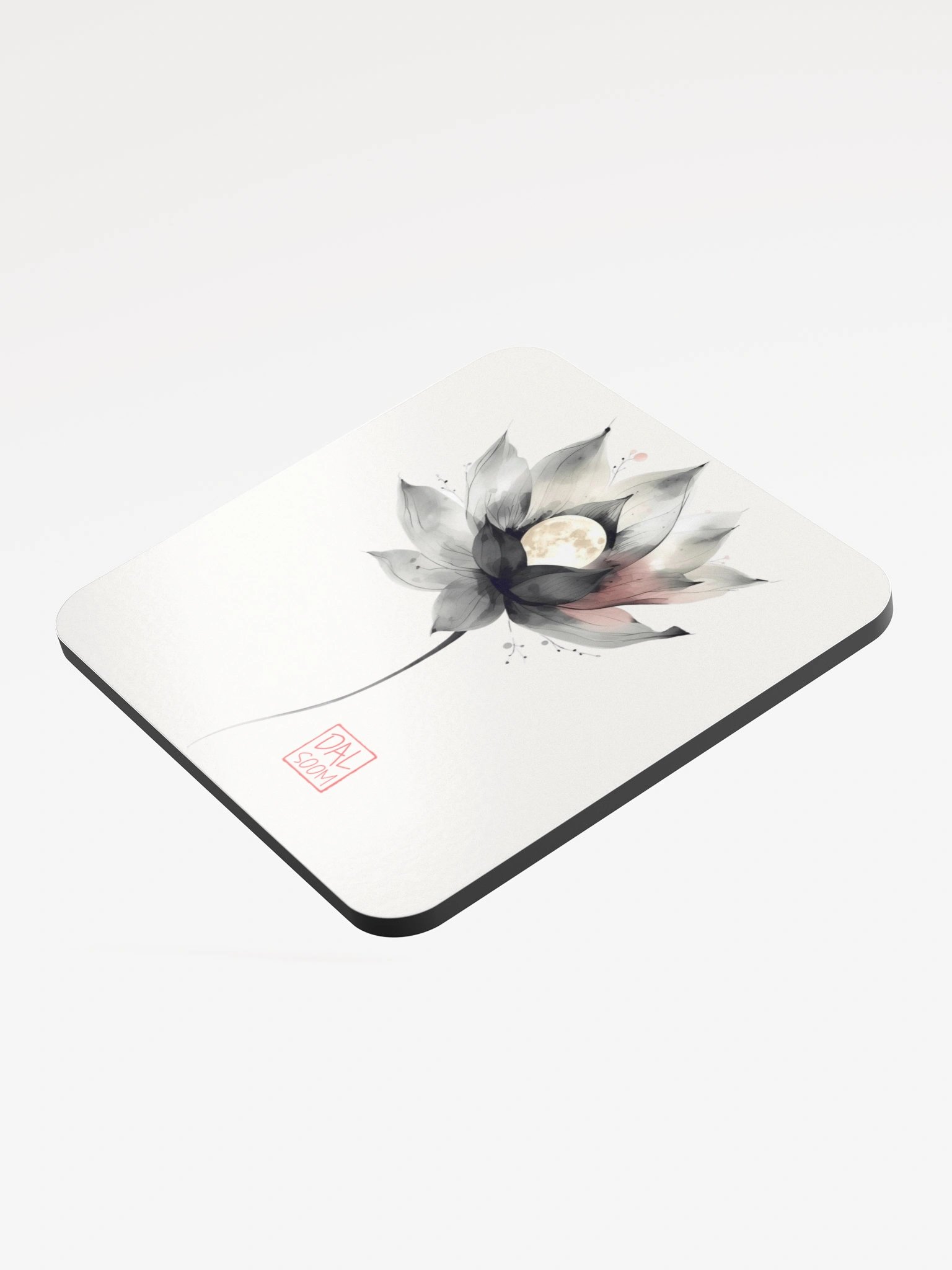 Moonlit Lotus Glossed Coaster product image (4)