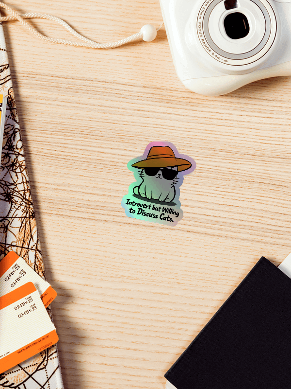 Cool Cat Holographic Sticker Pack product image (2)