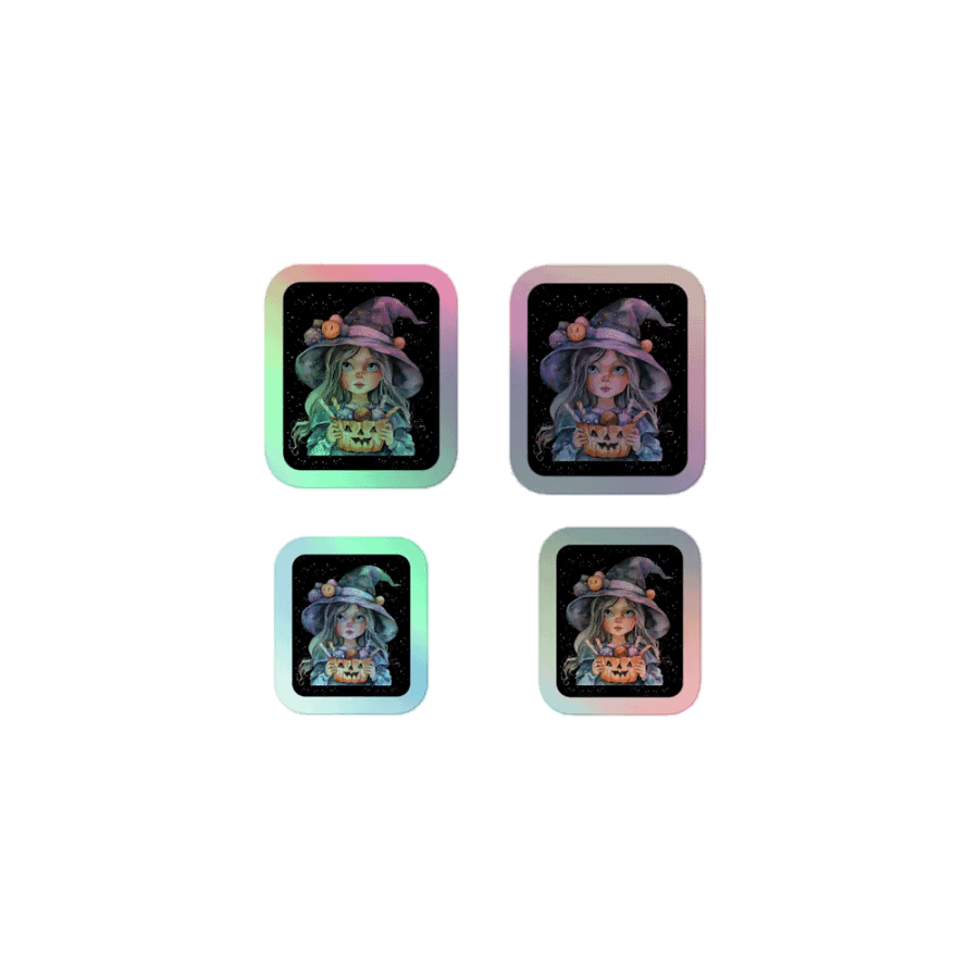 Candy Witch Holo Stickers product image (1)