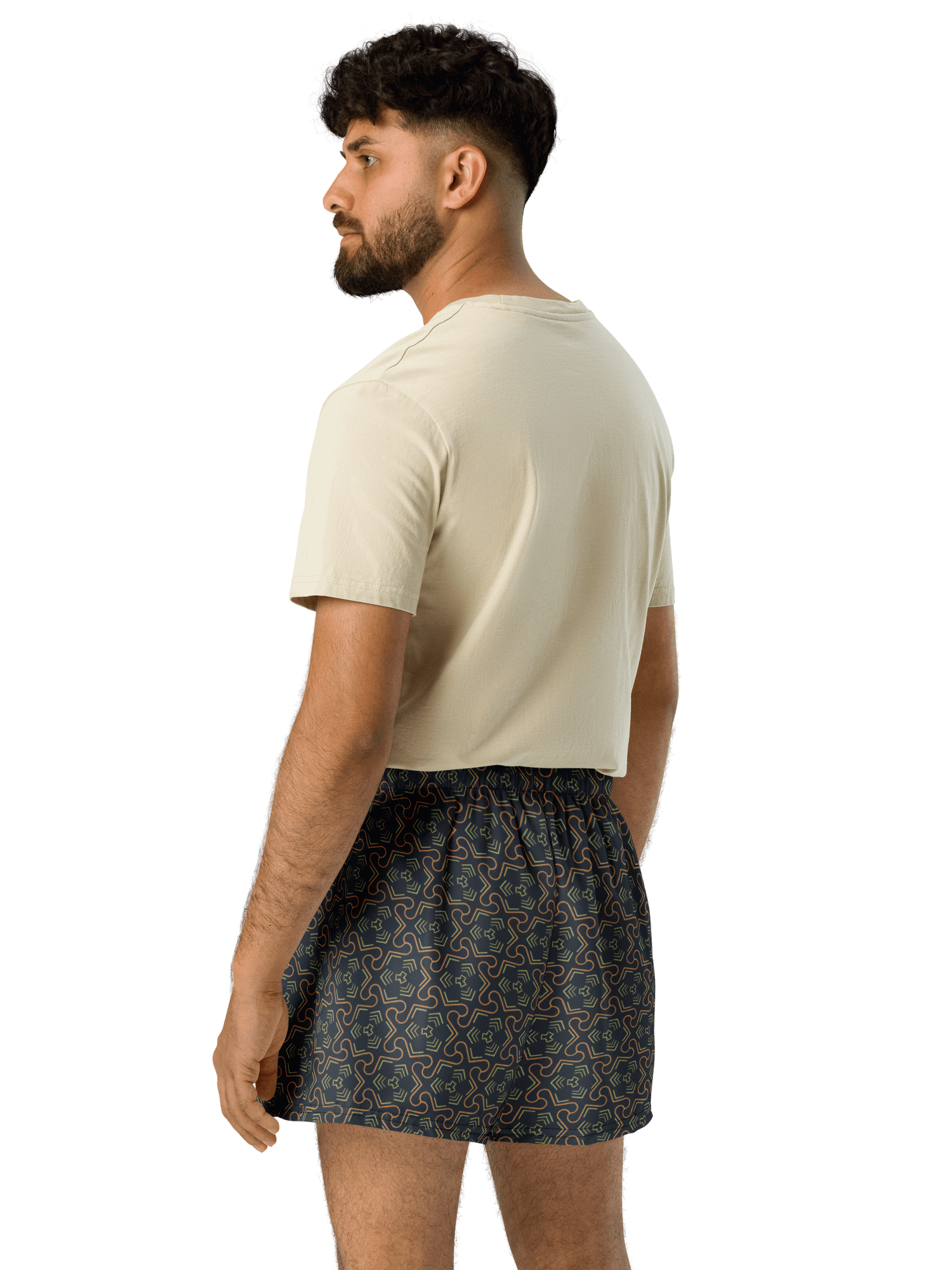 Groovy Grove Geometric All Over Print Unisex Athletic Shorts product image (5)