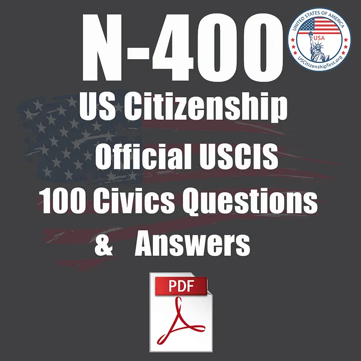 USCIS Official 100 Civics Questions and Answers product image (1)