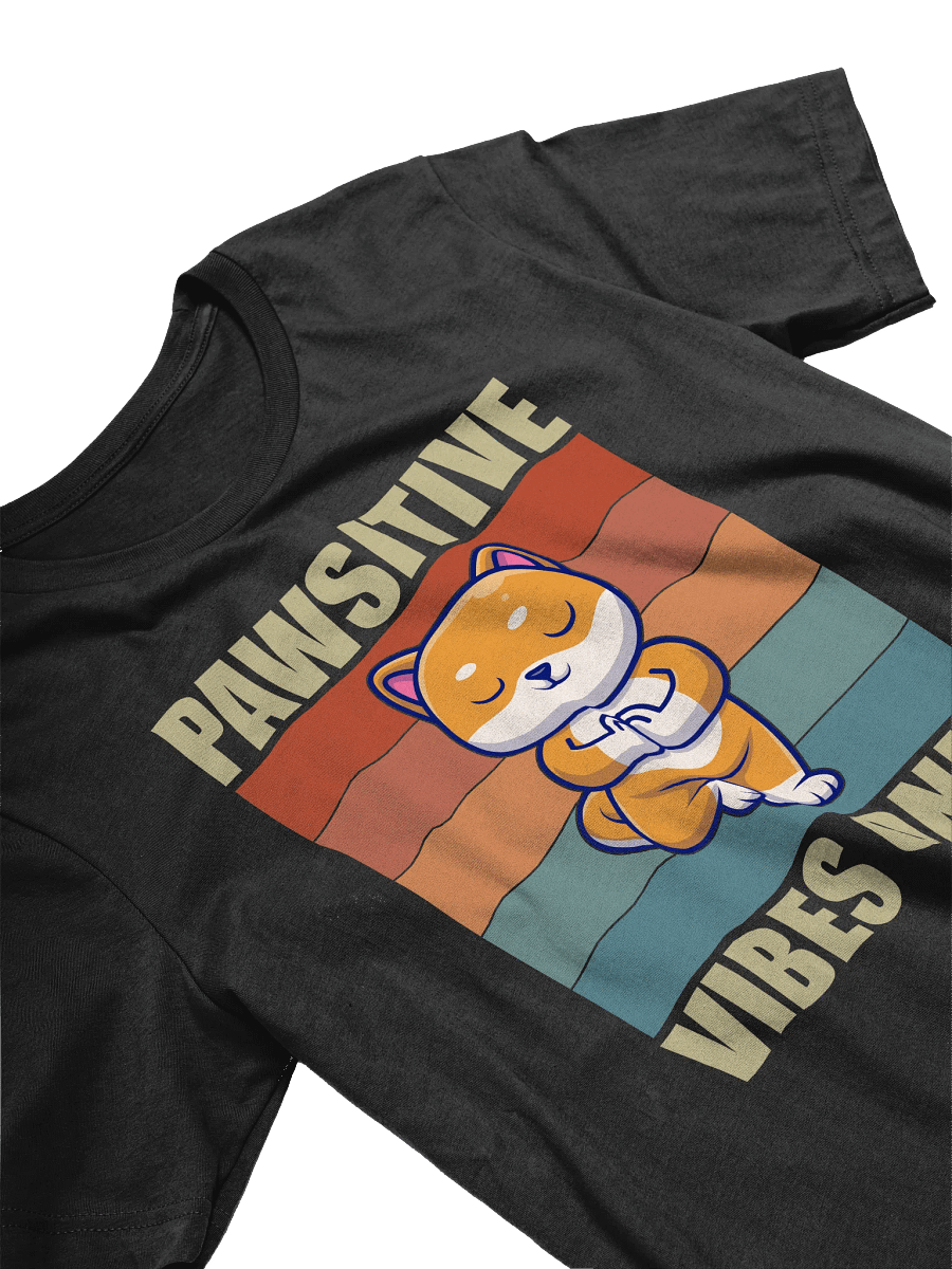 Pawsitive Vibes Only Pug T-Shirt product image (3)