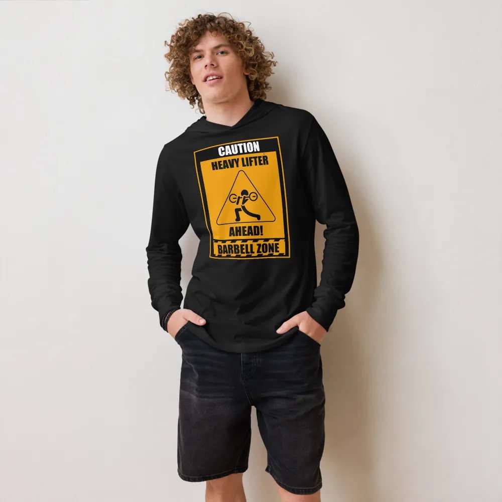 Caution Heavy Lifter Ahead Unisex Hooded Tee product image (6)