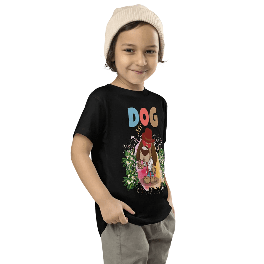 Mr. Dog Cute Dog Colorful Funny Bella +Canvas Toddler T-Shirt – Funny Shirt & Gift for Kids product image (8)
