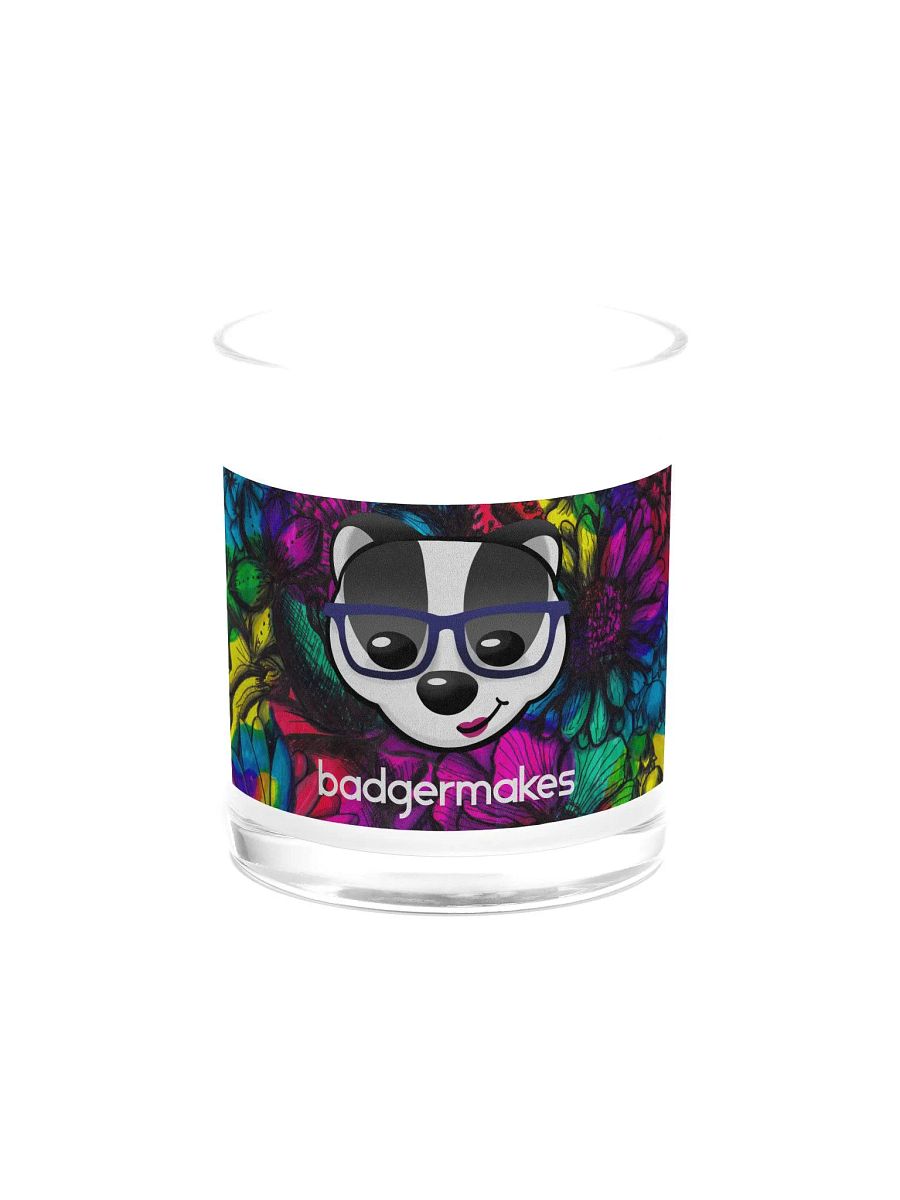 BadgerMakes Tie-Dye Flower Soy Wax Candle - Unscented product image (5)