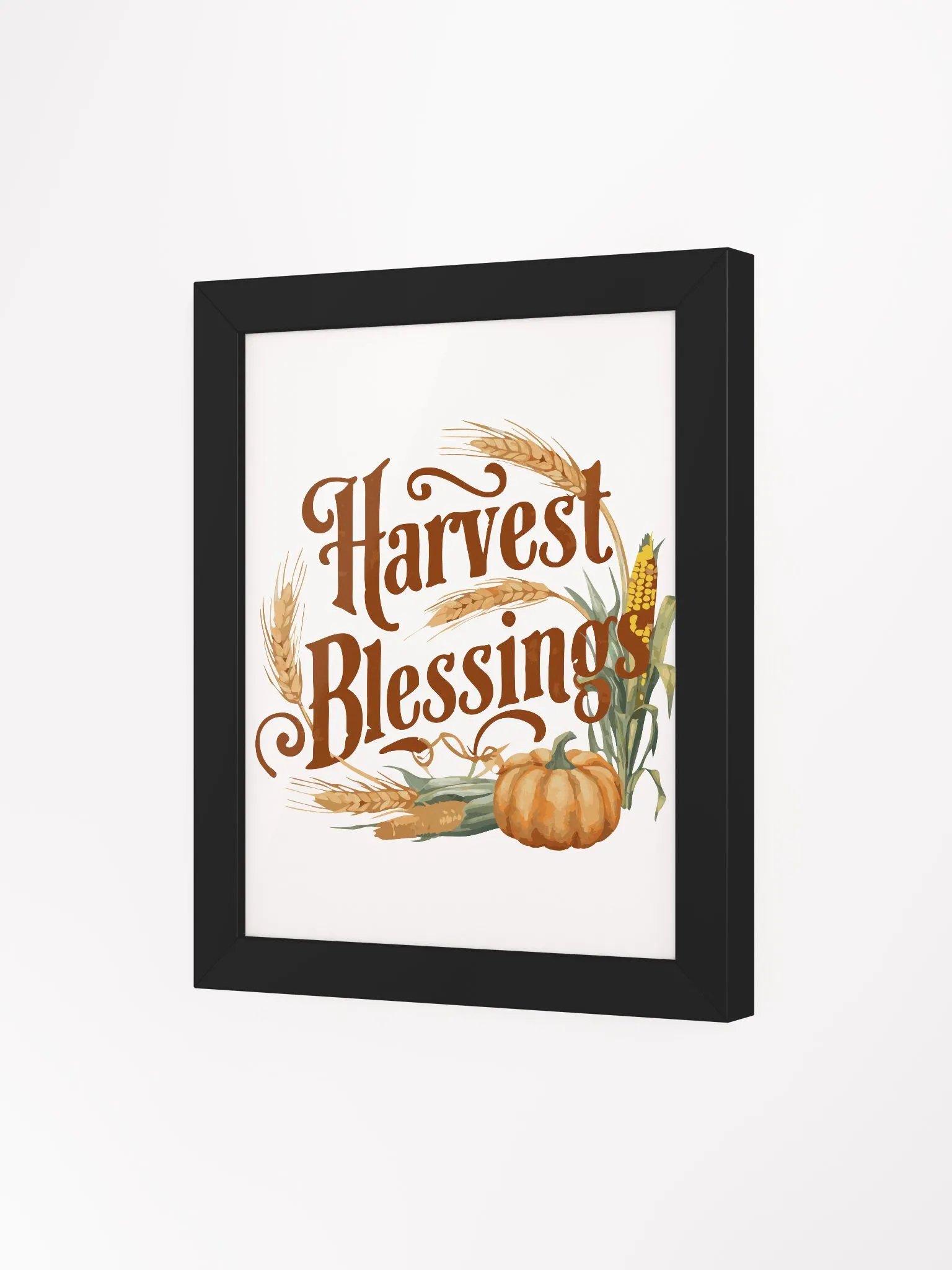 Autumn Harvest Blessings Framed Poster – Perfect Fall Home Decor product image (73)