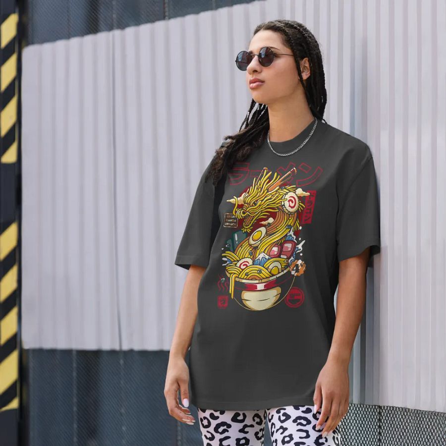 Great Ramen Dragon Japanese - Oversized Tee product image (8)