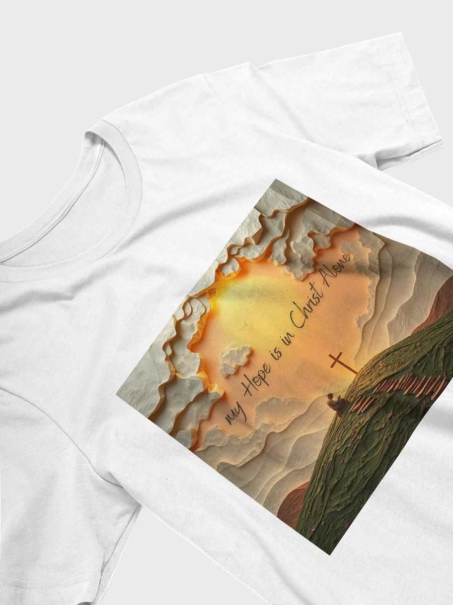Christian T-Shirt – My Hope Is in Christ Alone | Faith-Based Unisex Tee product image (3)