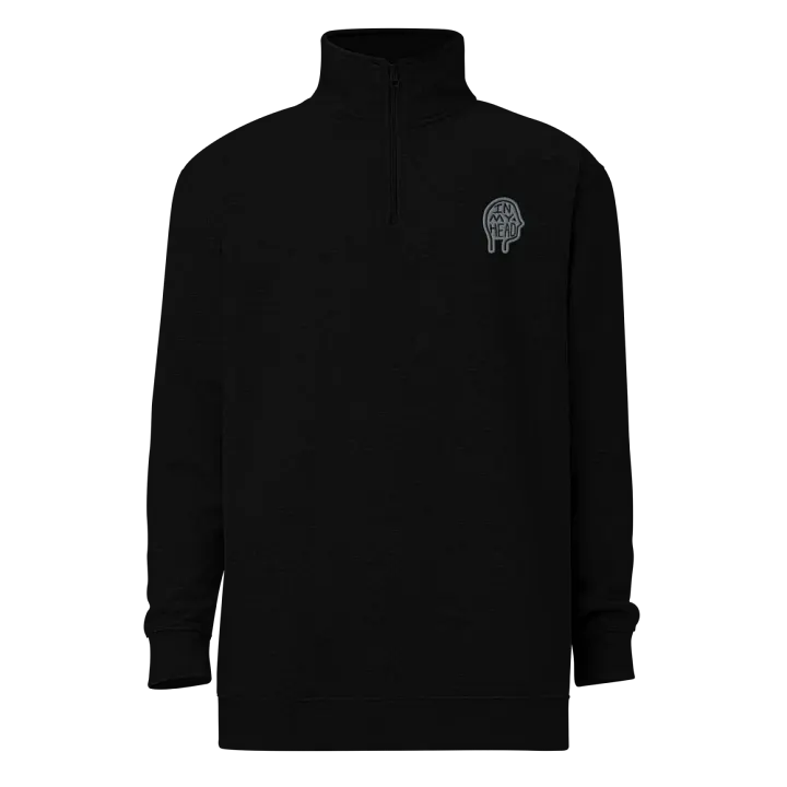In My Head (smoke design) embroidered quarter zip product image (2)