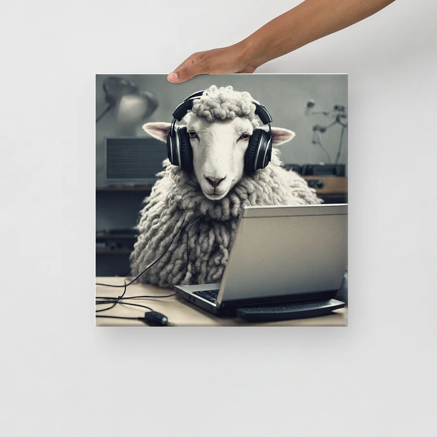 Sheep With Headphones And Laptop Wall Art product image (14)
