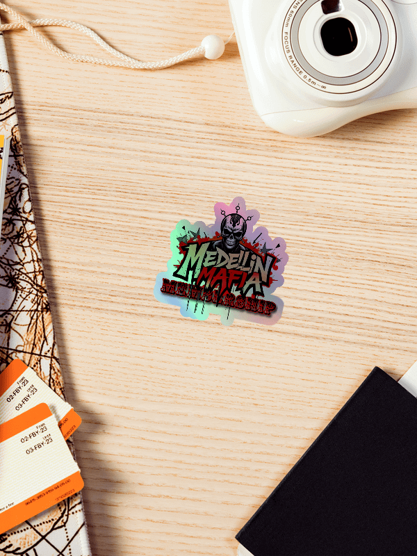 Flaming Skull Holographic Sticker Set product image (4)