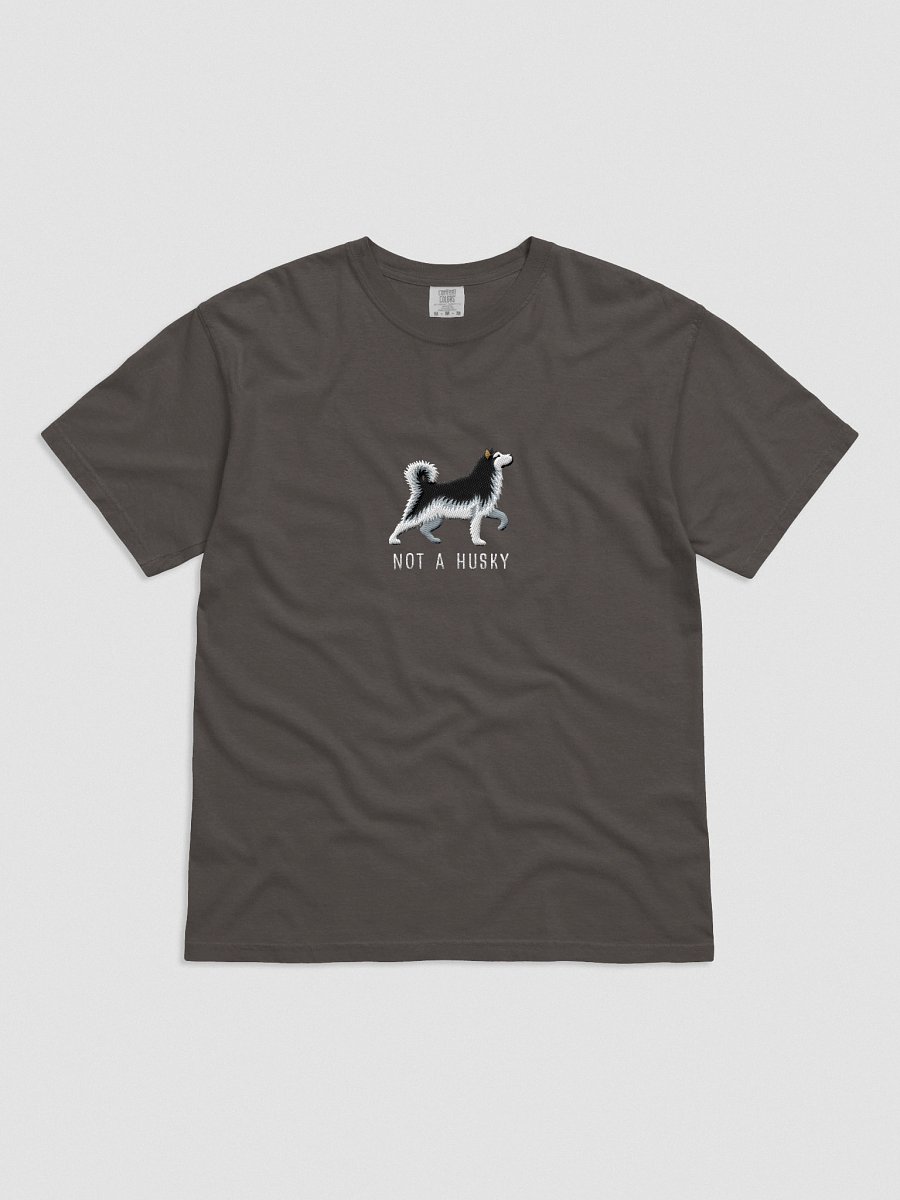 Not a Husky T-Shirt(Embroidered) of an Alaskan Malamute(Black & White) product image (4)