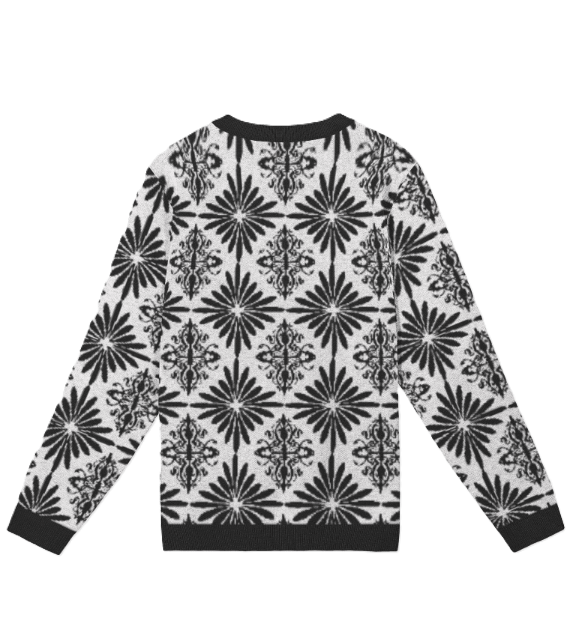 Men's Jacquard Knitted Crewneck Sweater Classic Fit product image (2)